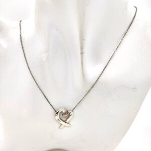 Authentic Tiffany & Co. Paloma Picasso Loving Heart Sterling Silver Necklace